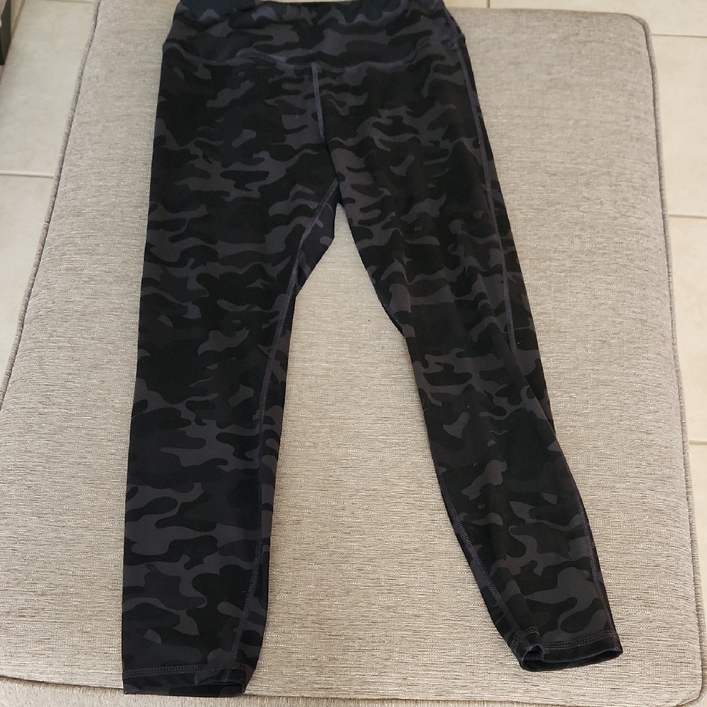 Danskin Black and Gray Camouflage Leggings
